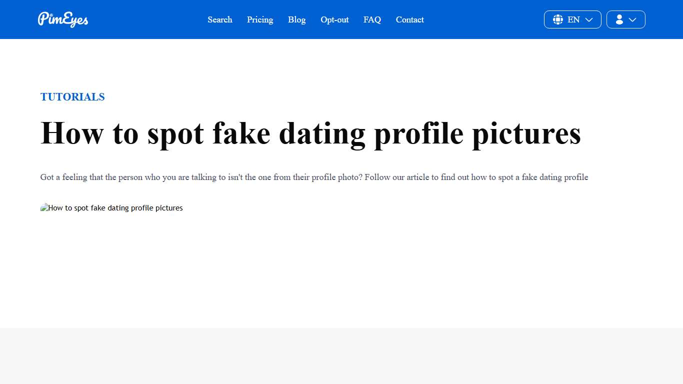How to spot fake dating profile pictures PimEyes' Blog PimEyes